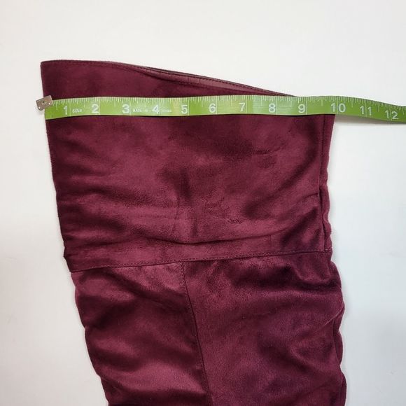 Plus Size Purple Over The Knee Boots - Picture 5 of 7